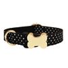 Pet Dog Collar With Printed Design And Bone Decoration For Small Medium Large Pets