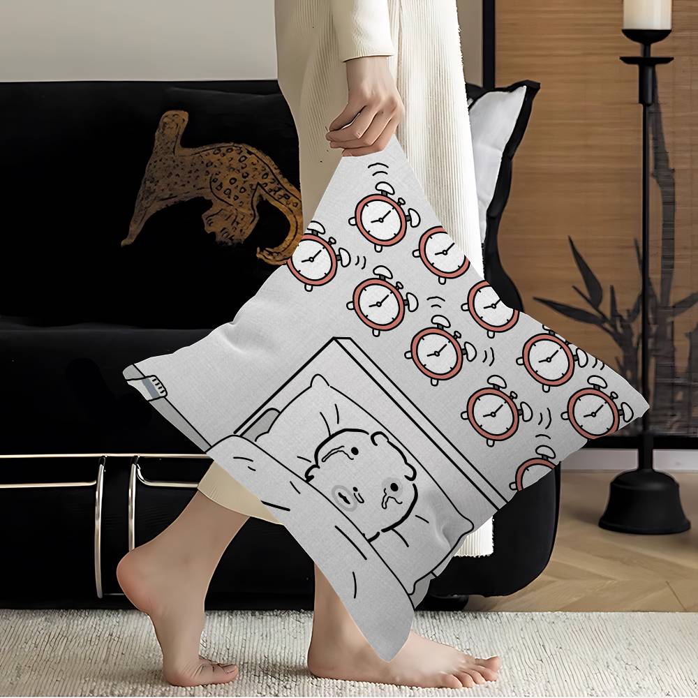 NNeujeok Office Cushion Pillowcase Car Cushion CoverXCM Lumbar Pillowcase Sofa Pillowcover