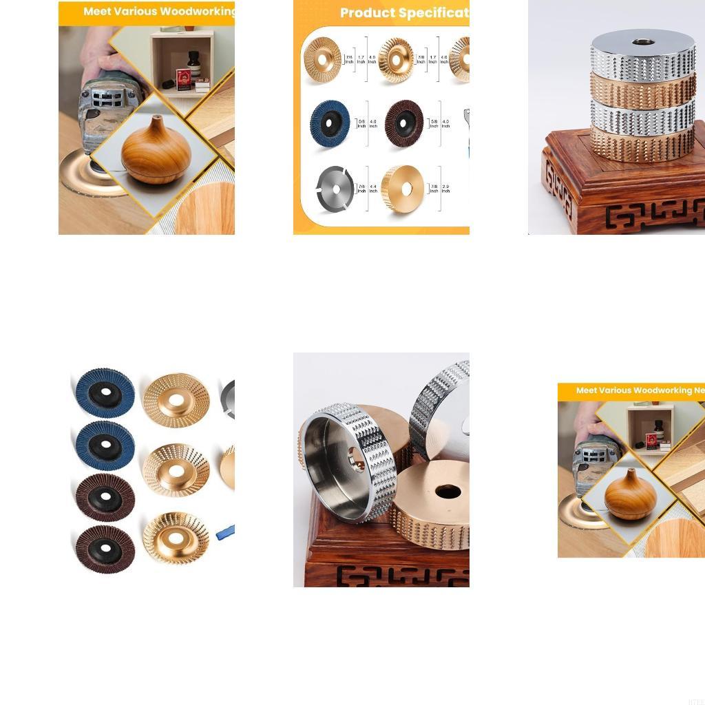 

H7EE Професійний інструмент для різьби Набір дисків для кутової шліфмашини зі шліфувальним та швидкісним різаком для формування деревини China Mainland