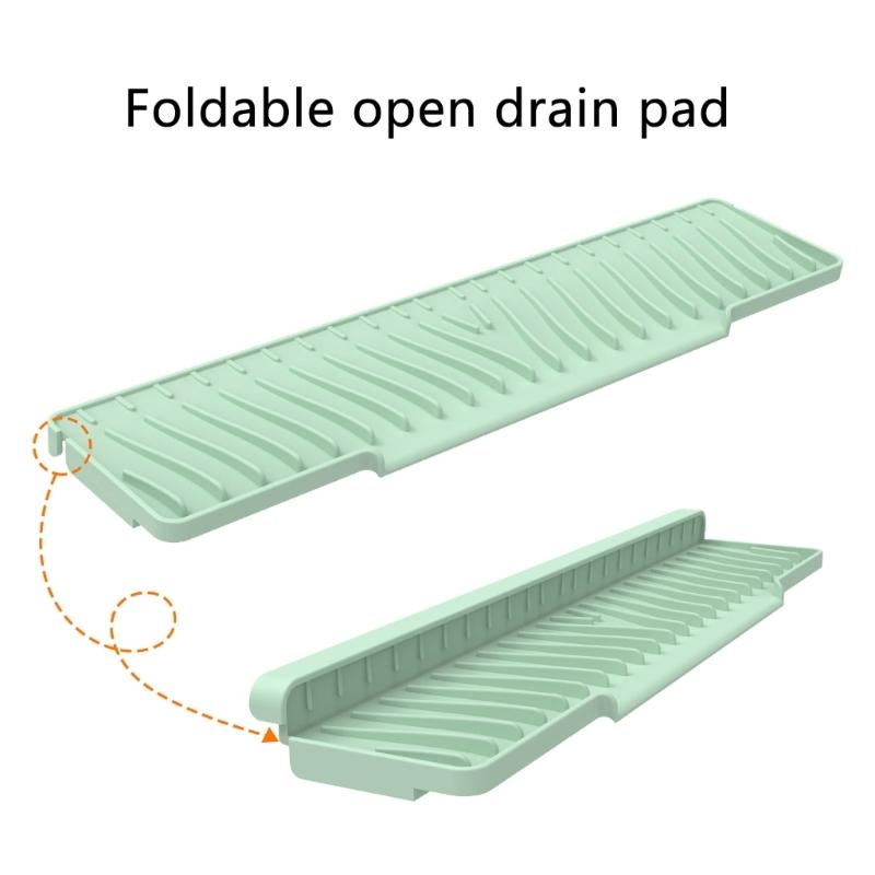 Foldable Silicone Draining Pad Ensures Quick Drying and Heat Resistance in Kitchens Multifunctional Kitchen Cup Mats