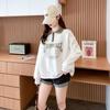 La Chapelle Retro Letter Polo Sweatshirt