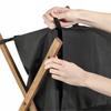 KADAX Cesto para la Ropa Negro de Madera Plegable Contenedor Grande Eco 39L