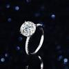 5ct Moissanite Ring Lab Diamond VVS1 925 Sterling Silver Engagement Promise Wedding Band Fine Jewelry with GRA for Women