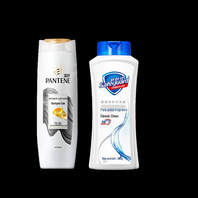 Pantene Shampoo & Safeguard Body Wash Combo