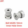 Inner Hole 5/6.35/8mm GT2 Timing Pulley 16T 20T Timing Belt Gear New Drive Pulley  For CNC Machine