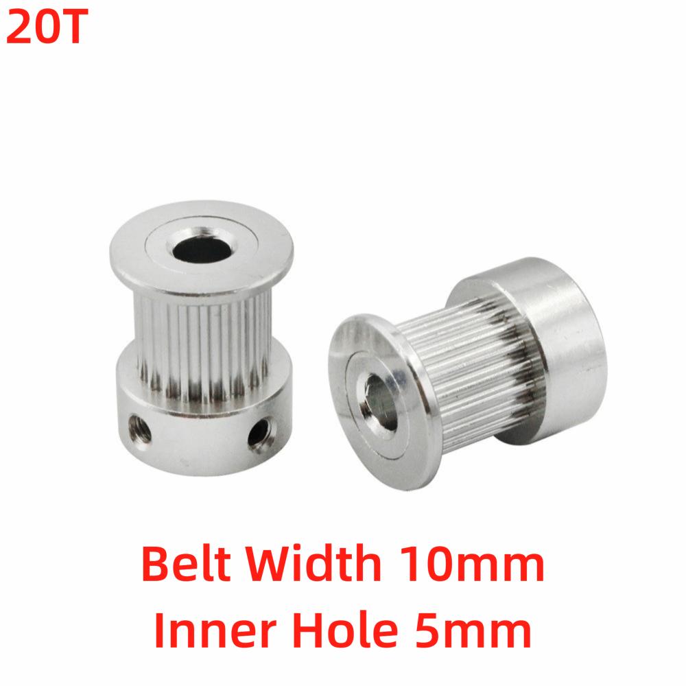 Inner Hole 5/6.35/8mm GT2 Timing Pulley 16T 20T Timing Belt Gear New Drive Pulley  For CNC Machine