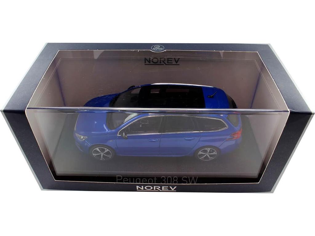 Norev Maßstab 1/43 Peugeot 308 SW GT 2020 Vertigo Blau