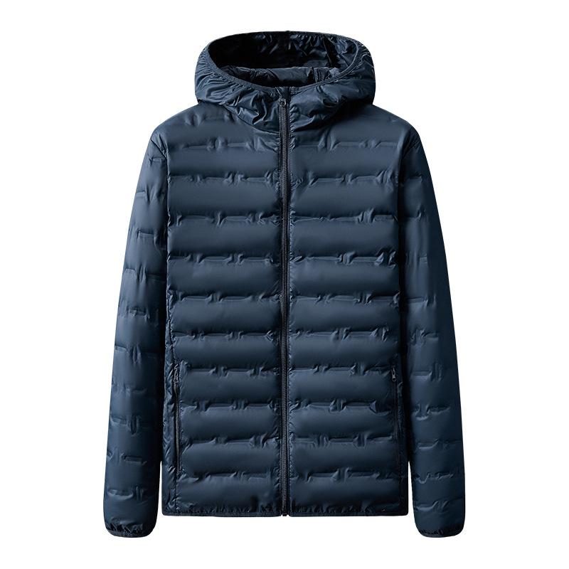 Daunenjacke Herren Kapuzen Nahtlose weiße Entendaunen Warme Daunenjacke 