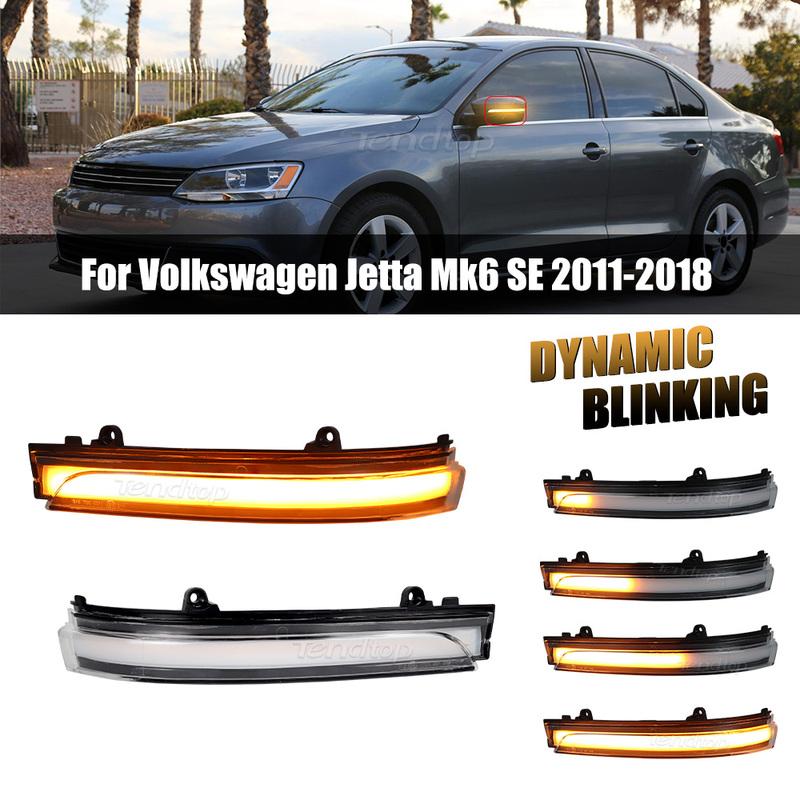 Dynamic Turn Signal Light Arrow Rearview For Volkswagen Jetta Mk6 SE 2011-2018 n versions GOL Geracao 6/7/8 FOX