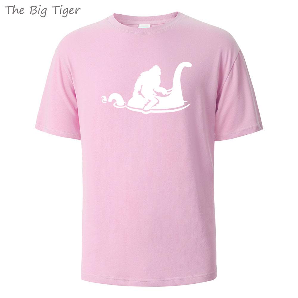 Dinosaur Printed Minimalist Cotton Crew Neck T Shirt Comfortable Fit Lightweight Fabric Unisex Casual Wear Mens Tshirt Fashion