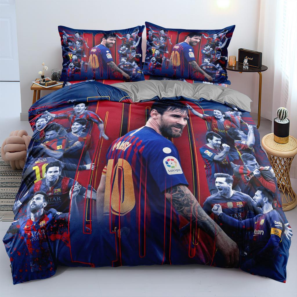 World Cup Star Bedding Three-Piece Set 90-120G Abrasive Cloth 3D Digital Printing