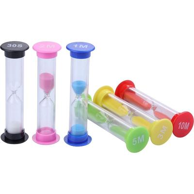 Clessidra Colorata, 30 Sec, 1 Min, 2 Min, 3 Min, 5 Min, 10 Min per Spazzolatura dei Denti dei Bambini, Cucina, Giochi, Scuola, Ufficio