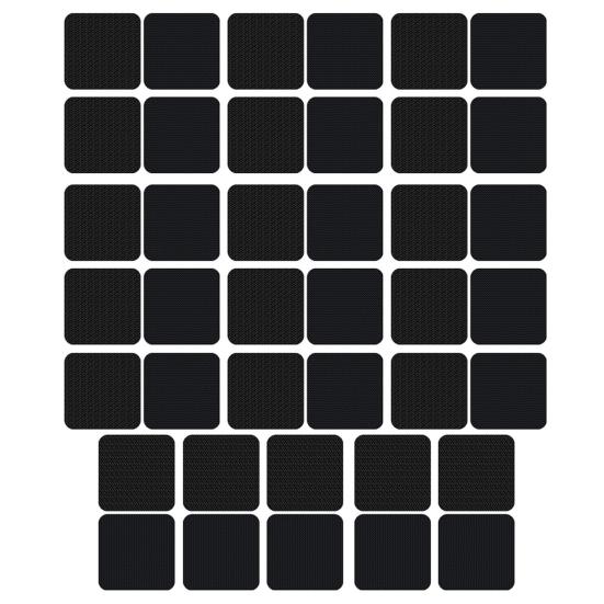 20 Pairs Heavy Duty Fastener Tape Self Adhesive Interlocking Strip Damage-Free Multifunction Car Foot Mat Carpet Fixing Sticker