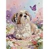 DIY Pup Pearl Diamond Art Painting Kits for Adults and Beginners, Fine View Sparkling Painting Craft Home Wall Decor Handmade Gift