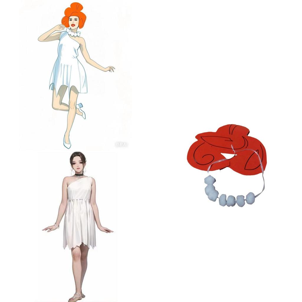 Modernes Halloween-Kostüm der griechischen Göttin Athene mit weißem Kleid und Accessoires für Bühnenauftritte