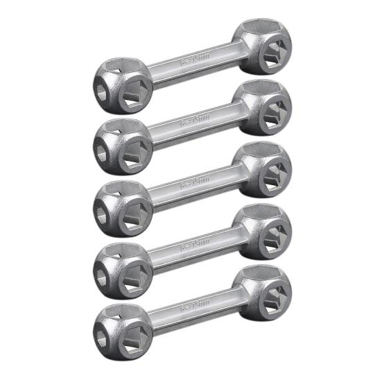 1/2/3/4/5Pcs 10-In-1 Multi-function Bicycle Wrench 6-15MM Bone Shape Hexagon Holes Torque Wrench Cycling Bike Repair Spanner Tool
