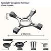 Anti-Skid Universal Gas Stove Stand 4 Claws Replacement Bracket Fits Most Stoves for Home Kitchen Pot Holder