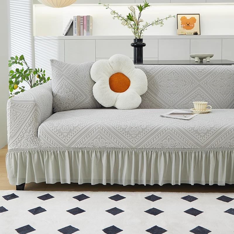 Skirt Sofa Cover New Anti Cat Claw All Inclusive Universal Cover All Seasons Dustproof Elastic Protective Cover