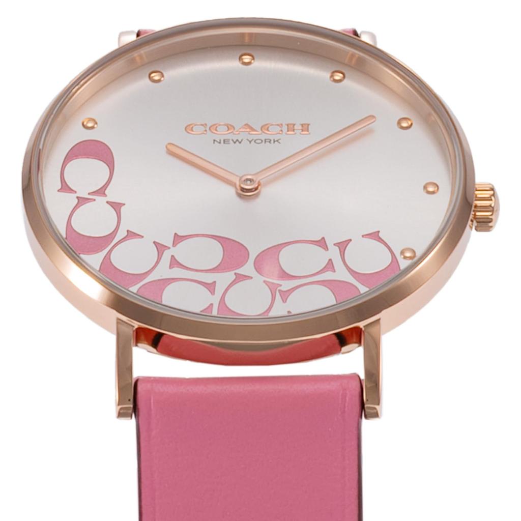Watch PERRY Silver Dial Quartz Daily Waterproof Mineral Glass 36mm 14504135 Pink [Coach] Women's [Item]