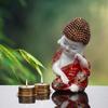 Handcrafted Baby Buddha Statue, for Home Decor, Decorative Gifting Items, Home & Office Feng Shui Items for Home - Marble Peach