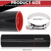 ID 3Inch 4-Ply Straight Coupler Silicone Hose 5Mm Thickness 12Inch Length With 2 X Stainless Steel T-Clamps (3Inch(76Mm))