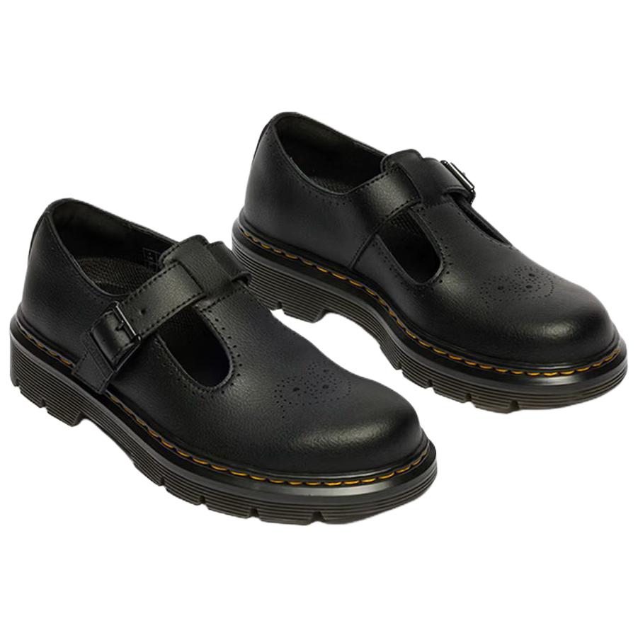 Dr. Martens Casual Leather Versatile Comfortable Thick Sole Mary Jane Shoes Women shoes Black 42899001