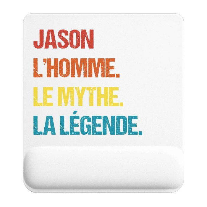 Tapis de souris - PLANETEE - Jason Mythe Légende Vintage - 22x18 cm - Surface lisse antidérapante - Impression sublimation HD