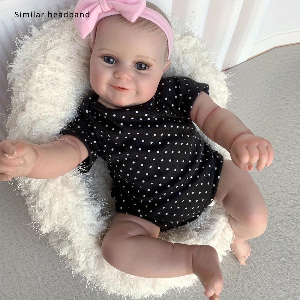 

Children s Play Toys Bathable Cute Simulation Doll Reborn Doll Full Body Soft Silicone Vinyl Material Realistic and Soft Touch High Quality Doll 20inch Full rubber doll