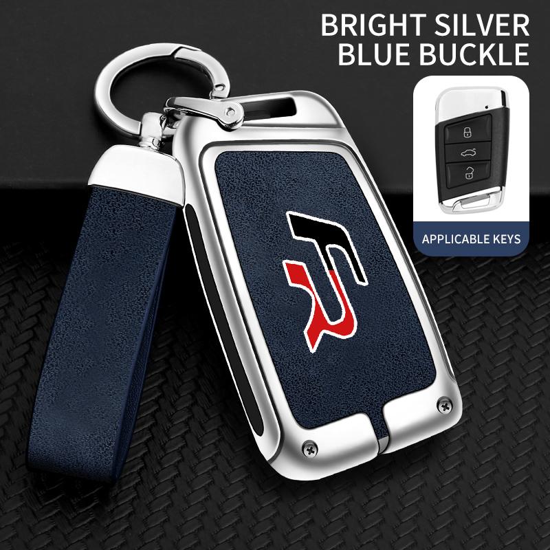 Vrdpn5 Suitable for Seat Ateca Leon FR 2 Ibiza Zinc Alloy Car Key Cover High-end Genuine Leather Car Key Case Buckle Auto Accessories