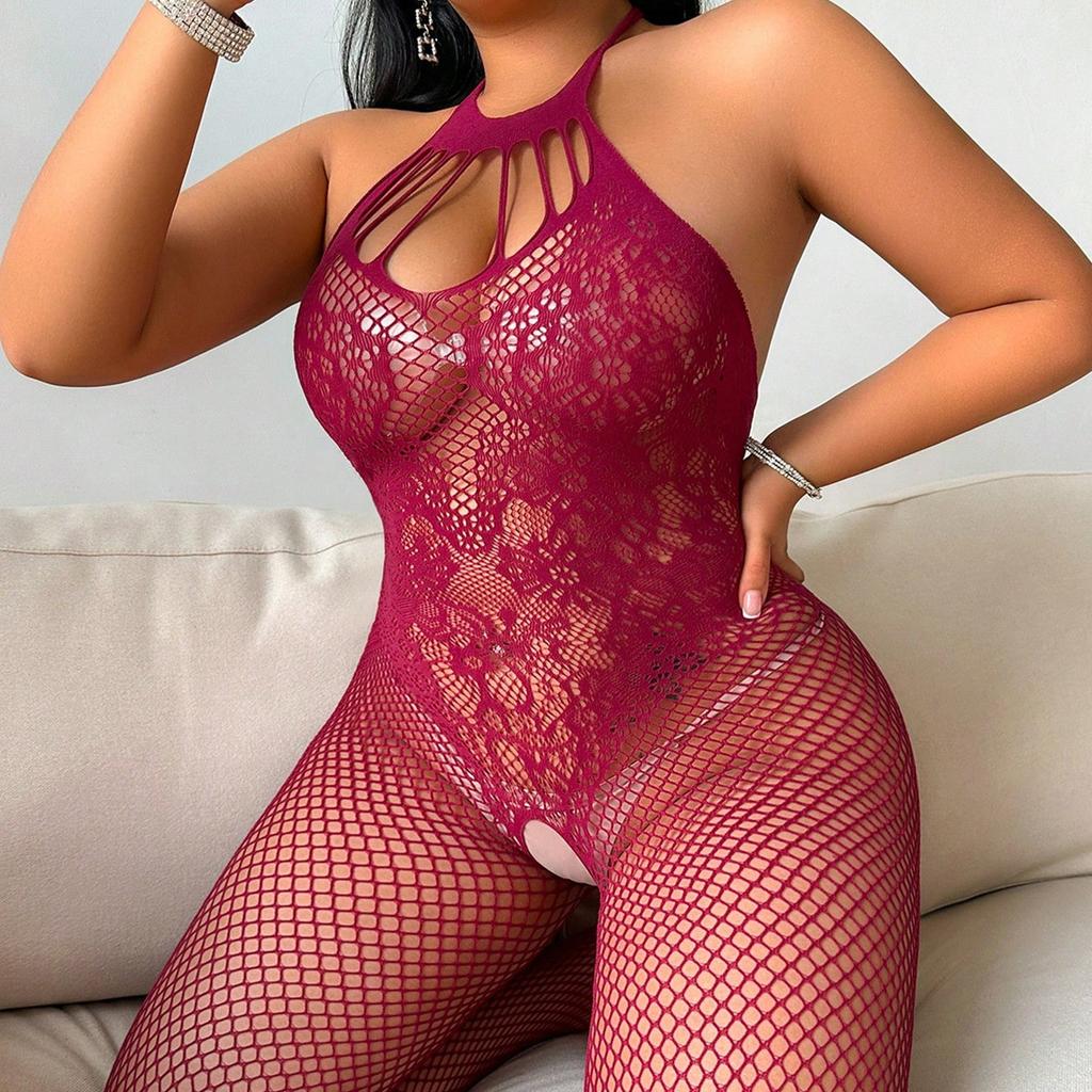 Bielizna Damska Plus Size Seksowna Koszula Nocna Pasjonujące Otwarte Pończochy Pokusa Uniform Bez Pasków Plus Size Namiętność Sh075