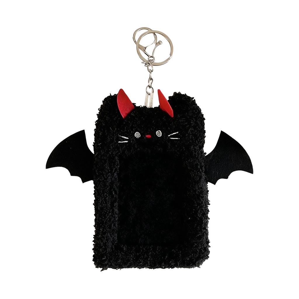 Plush Card Holder with Cute Animal Design for ID Badge Campus Meal Card and Fan Photo Display