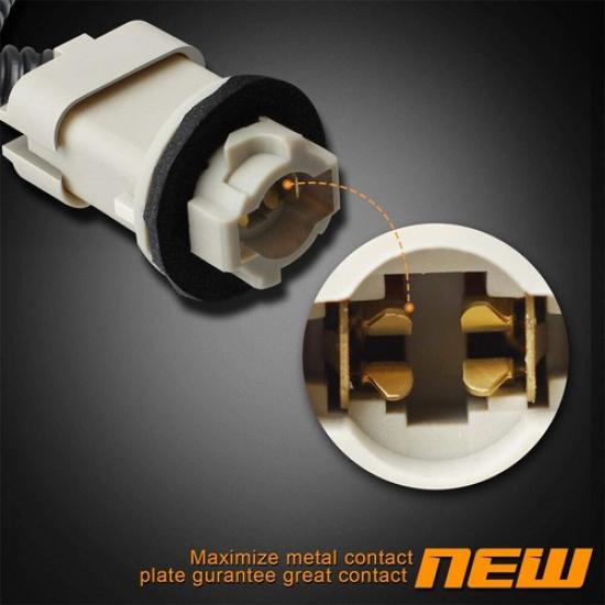 2x License Plate Lights Socket & Wire Harness For F250 F350 F450 F550 Super Duty