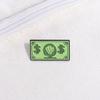 Green USD Symbol Enamel Pin Custom Wealth Money Cartoon Cute Anime Currency Brooches Lapel Badges Jewelry Kid Fans Gift