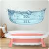 Folding Bathtub For Babies & Toddlers With Thermometer And Insert, Ricokids , &