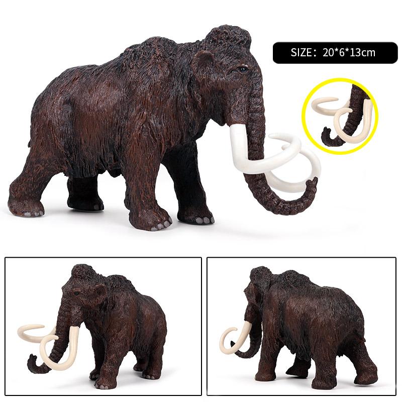 Oenux African Wild Animals Elephant Model Simulation Big Mammoth Action Figures Figurine PVC Educational Toy For Kids Gift