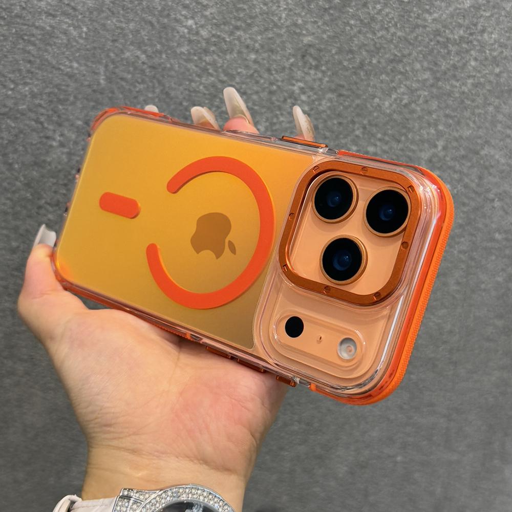 

New Laser Gradient Magnetic Phone Case For iPhone 17 Pro Max 17Pro 17Air 12 13 14 15 16 Pro Max 16e For Magsafe Shockproof Cover iPhone17 Pro