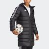 adidas Giacca da Uomo Monocolore con Cappuccio, Lunghezza Media, Vestibilità Slim, Maniche Lunghe, con Zip, Giubbotti Neri HS7238