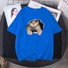 Creative Cat Design Unisex Loose-Fit Short-Sleeve T-Shirt for Couples