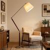 Second-Hand Wooden Floor Lamp for Living Room or Bedroom