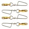 4Pcs Stainless Steel Heavy Swivels Snap Connector Corkscrew Saltwater Fishing Tackles