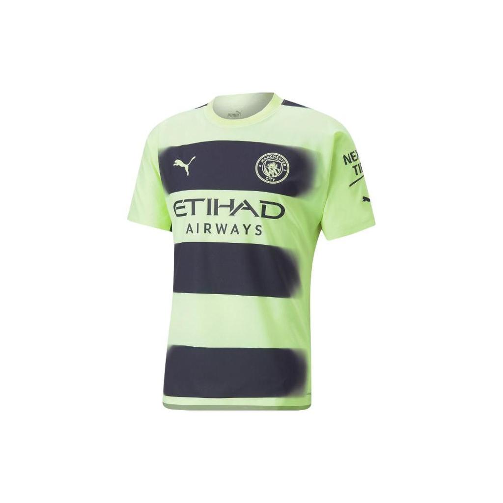 Puma Logo Letter Print Round Neck Short Sleeve Football Jersey Player Edition 22-23 Season Men jersey Green 765733-03