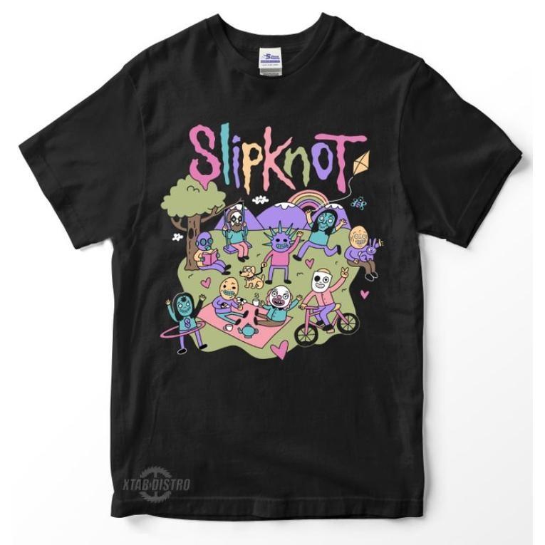 

Korean high-quality loose t-shirt for men, Slipknot animated series t-shirt, short-sleeved with cartoon print for men and women, loose t-shirt S разноцветный