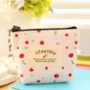 Practical Headset Holder Wallet Flower Printed Coin Purse Women's Fabric Purse Coin Bag with Convenient Fastening