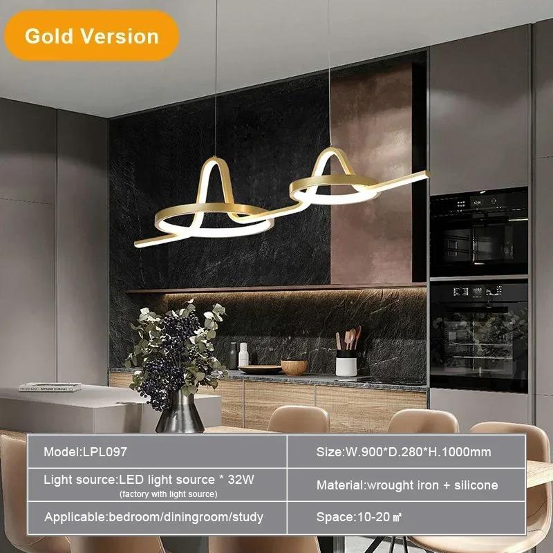 Nordic LED Pendant Lamp With Dinning Living Room Restaurant Kitchen Office Chandelier Lighting Fixture Home Decor Hanging Lamp