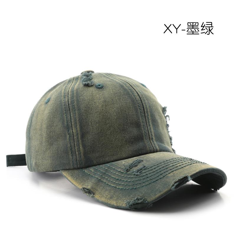 

Японская ретро женская бейсболка с отверстиями для осени и зимы, однотонная, с подсветкой, для улицы, мужская, для путешествий, с защитой от солнца темно-зеленого