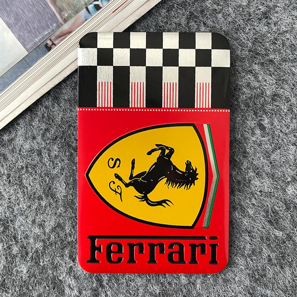 Aluminum Badge Sticker Body Trunk Window Decoration Decal For Ferrari 599 F12 Berlinetta 812Superfast Portofino Roma Purosangue KL8