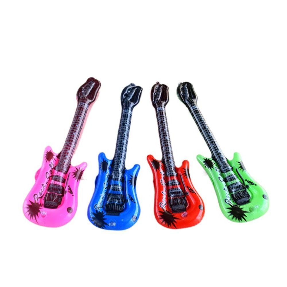 Random Color Inflatable Guitar Balloon Inflatable Guitar Foil Balloons  Children Toys
