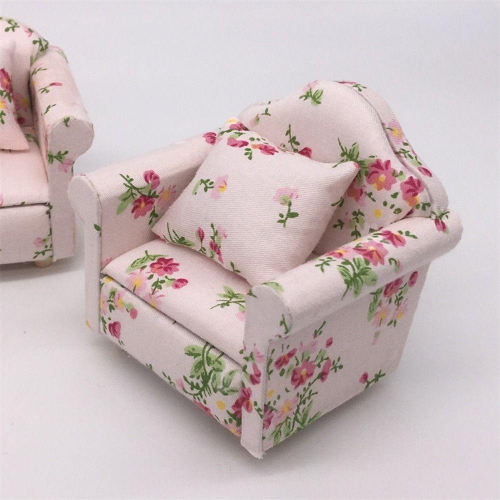 Mini 1:12 Dolls Sofa Pillows Set Miniature Doll House Accessories Children Toys Gift