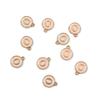 10Pcs 12x2.5mm Alphabet Double Face Charms Pendant Beads for Jewelry DIY Findings