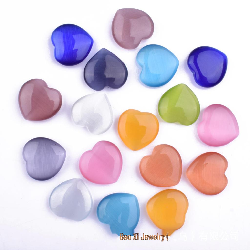 2cm Natural Rose Quartz Heart Crystal Gemstone